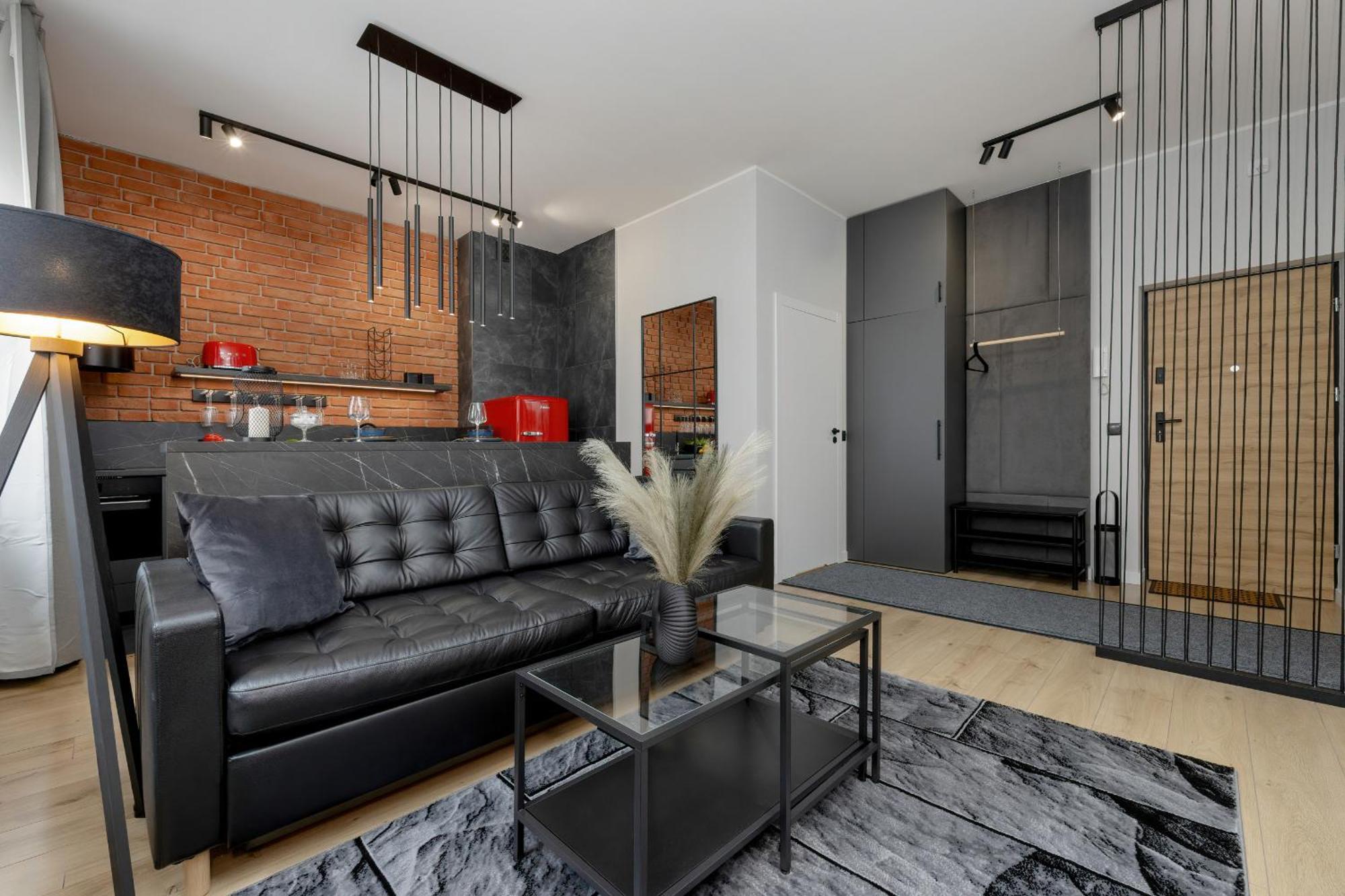 Exclusive Grey And Red Apartment In Warsaw Center By Noclegi Renters Экстерьер фото